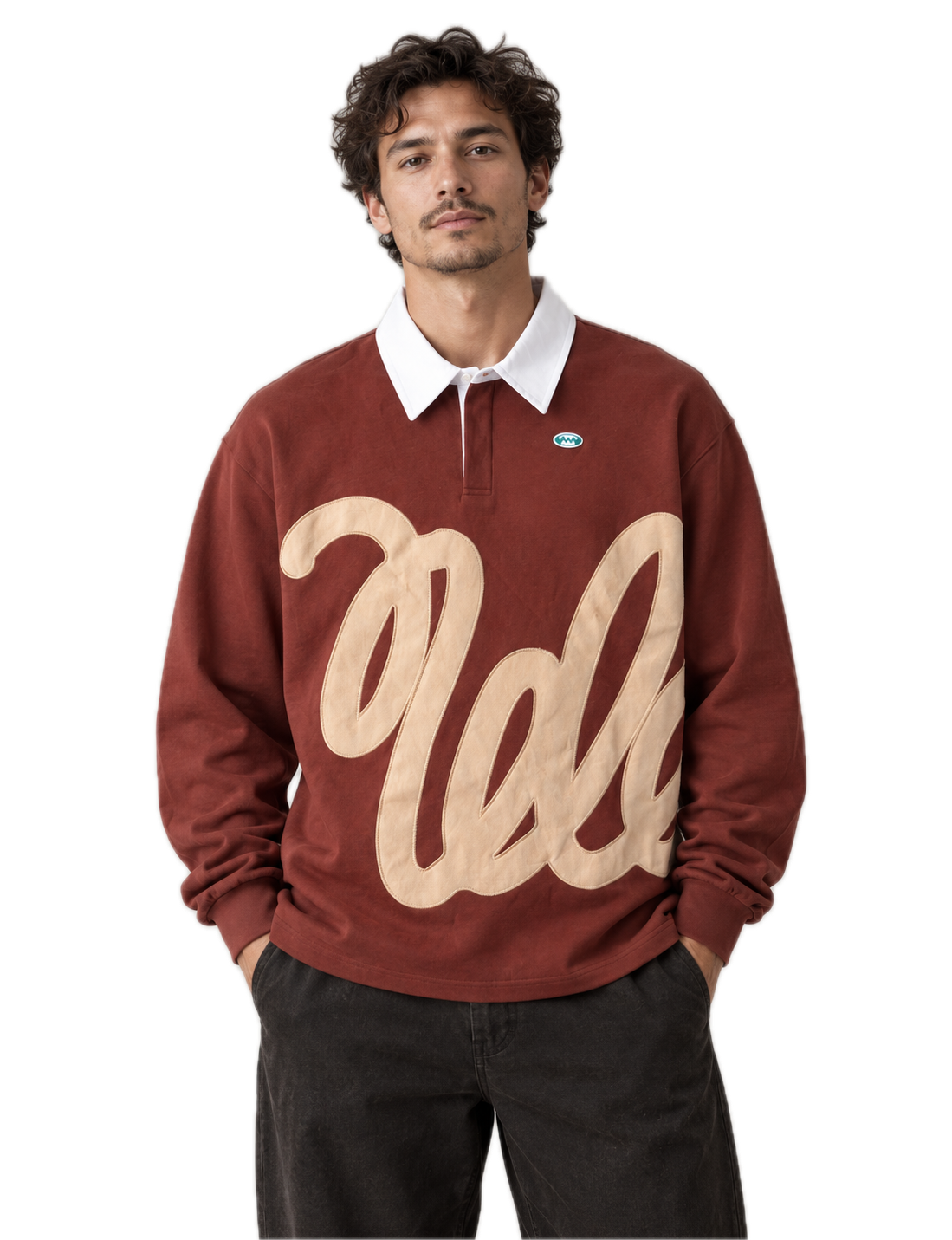Brown Pullover, on model