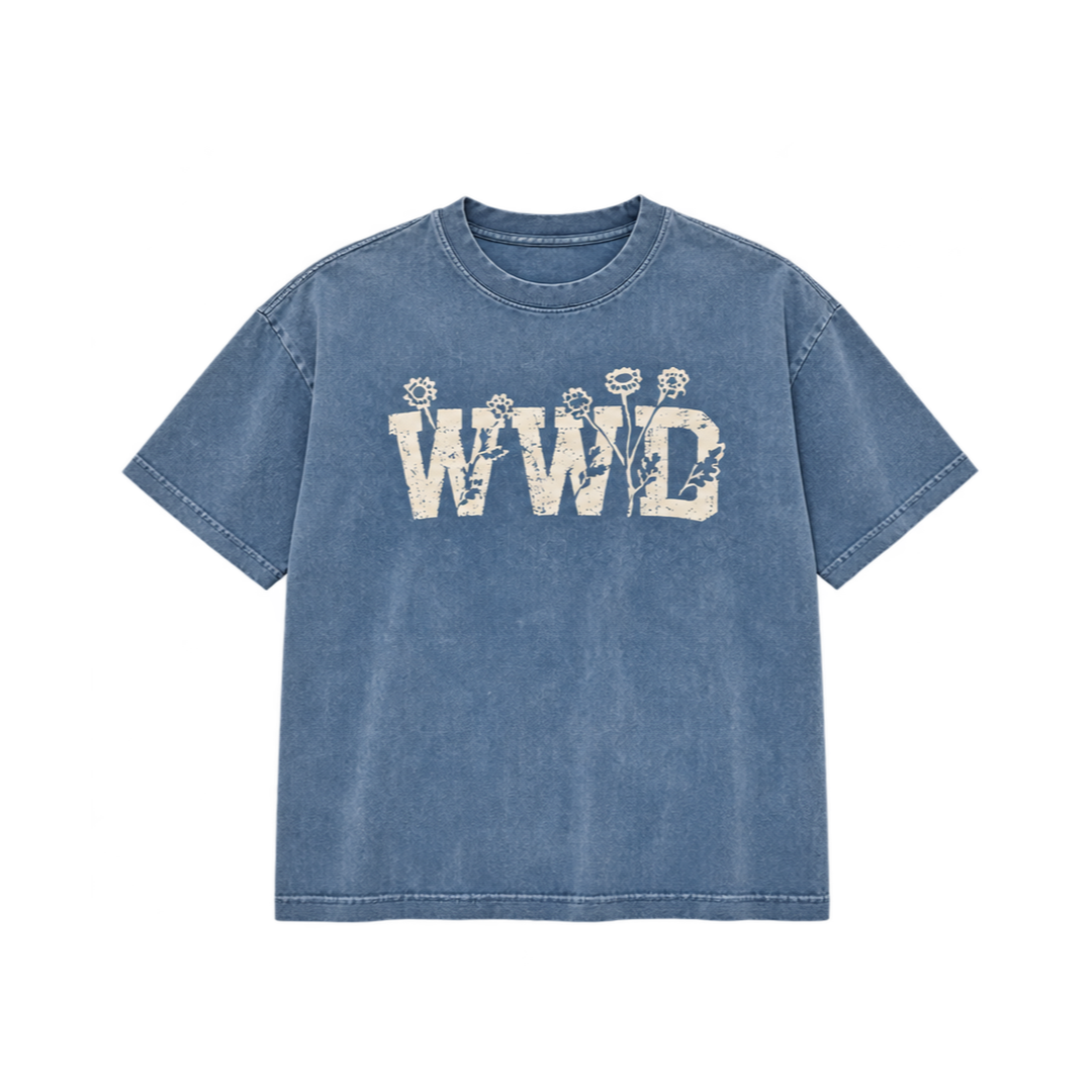 Blue University T-Shirt, front