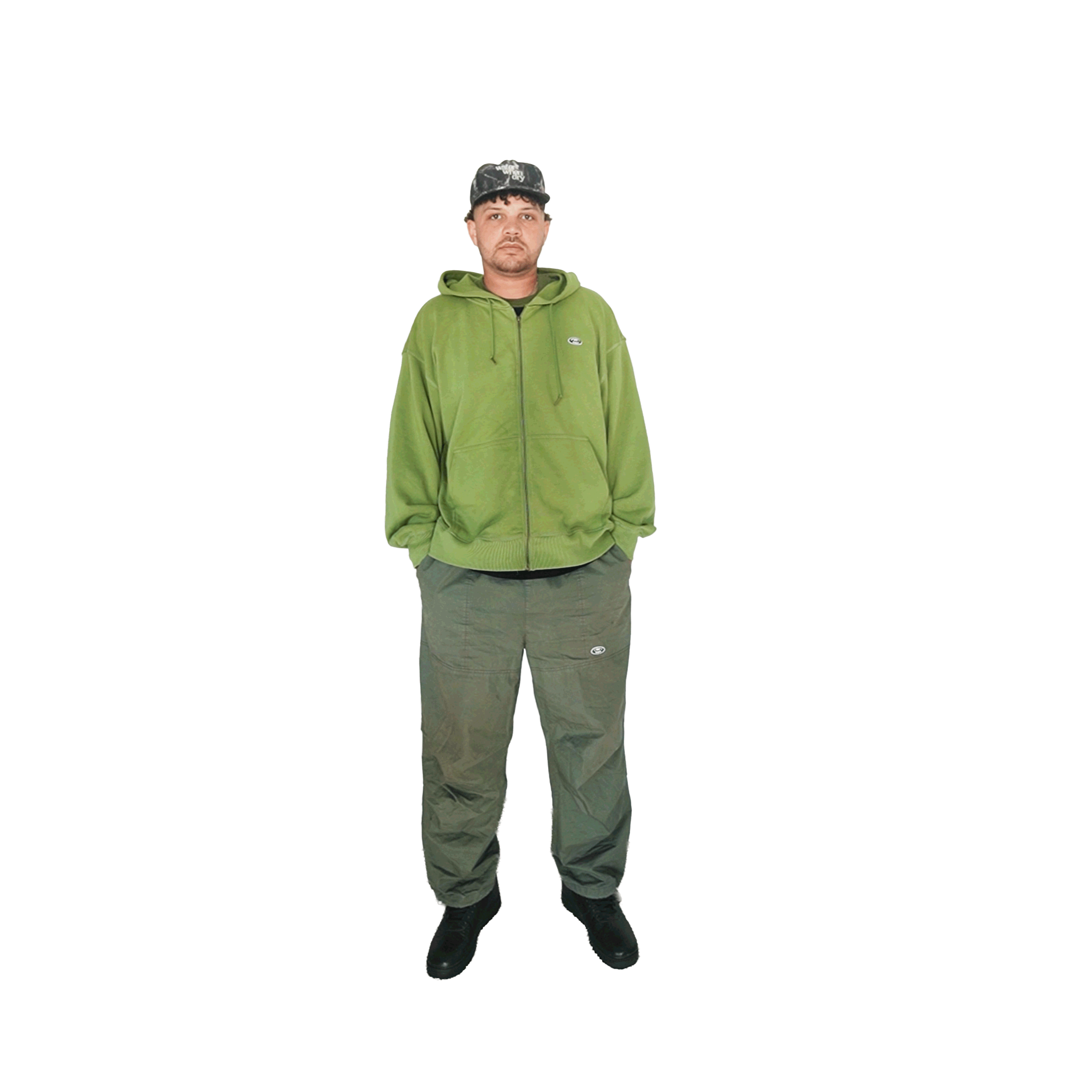 Canopy Zip Hoodie - Leaf