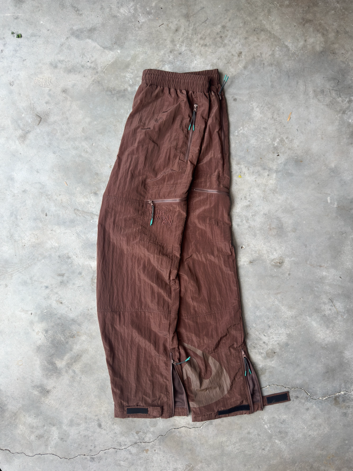 Brown Utility Pants, flat lay