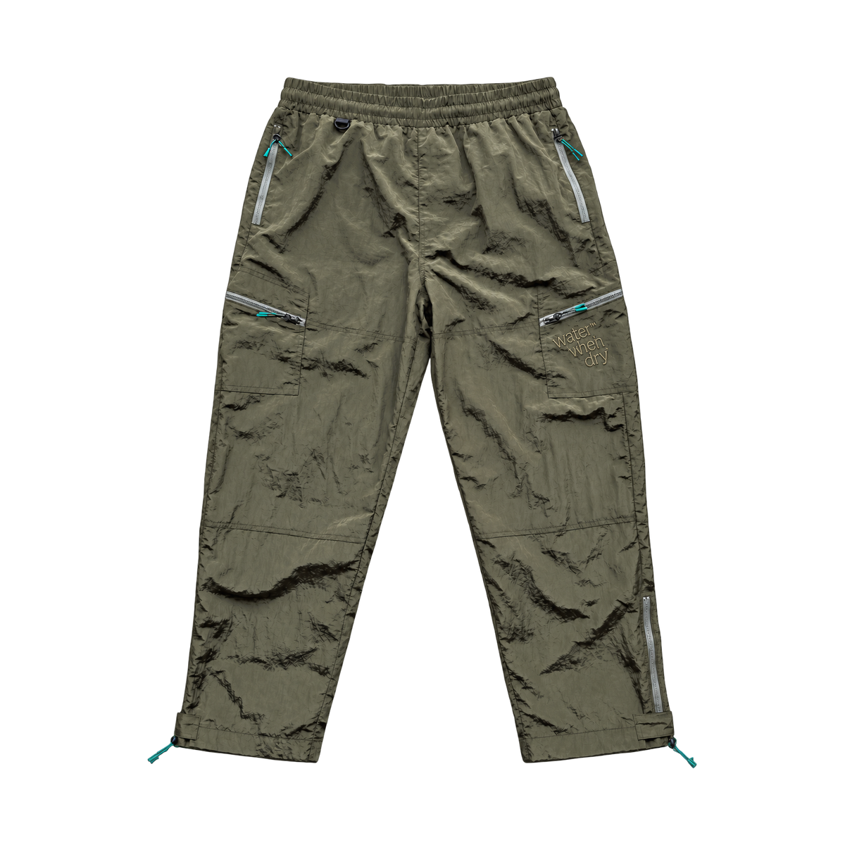 Green Utility Pants, front